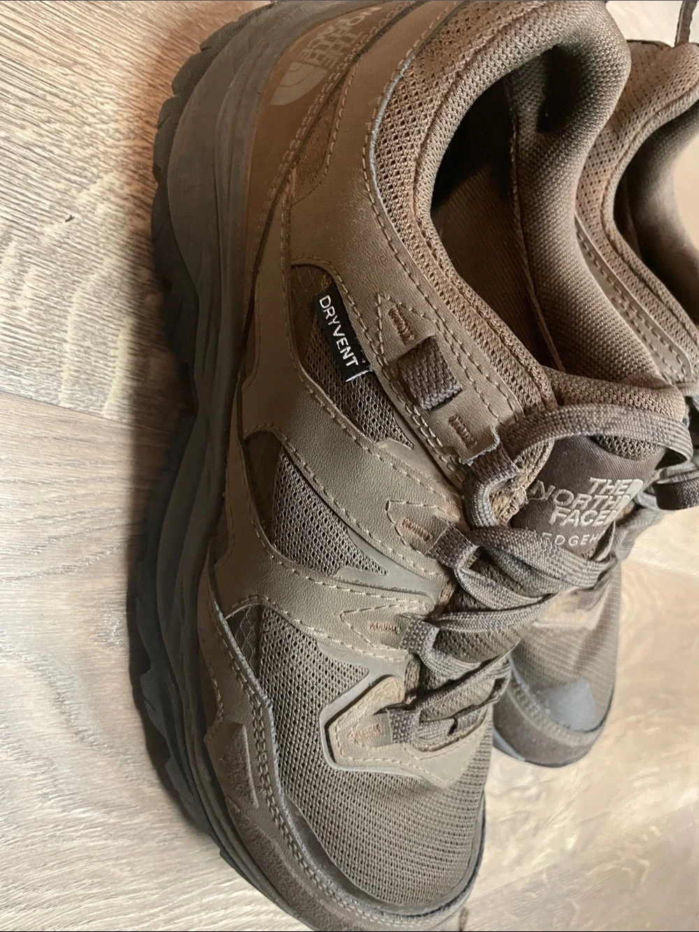 The North Face Men's Brown Lace-Up Trail Sneakers
